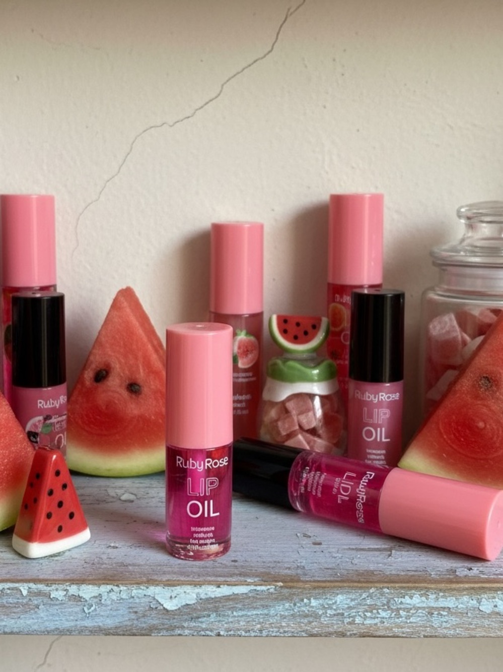 Ruby Rose - Pink Lip Oil - Hydrating Gloss in Watermelon 
NWT